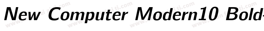 New Computer Modern10 Bold字体转换